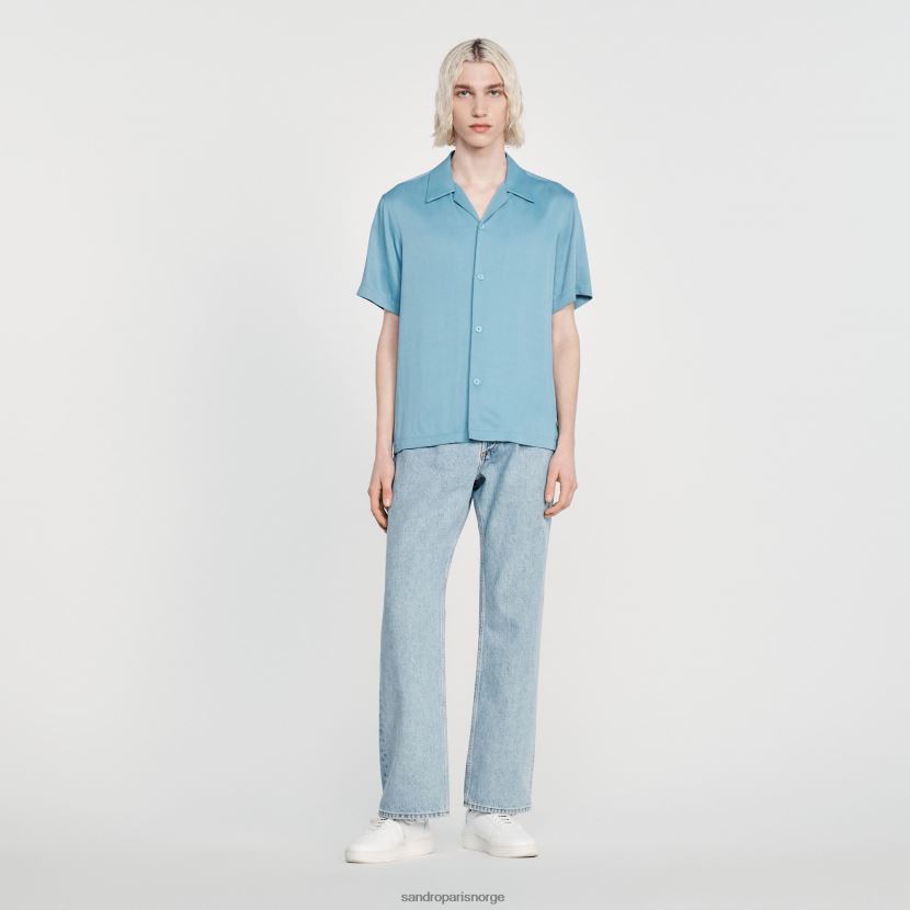 menn Sandro Paris én farge Kortermet skjorte klær 6FN4LH734