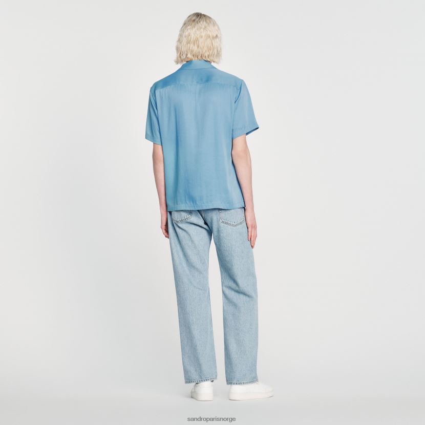 menn Sandro Paris én farge Kortermet skjorte klær 6FN4LH734