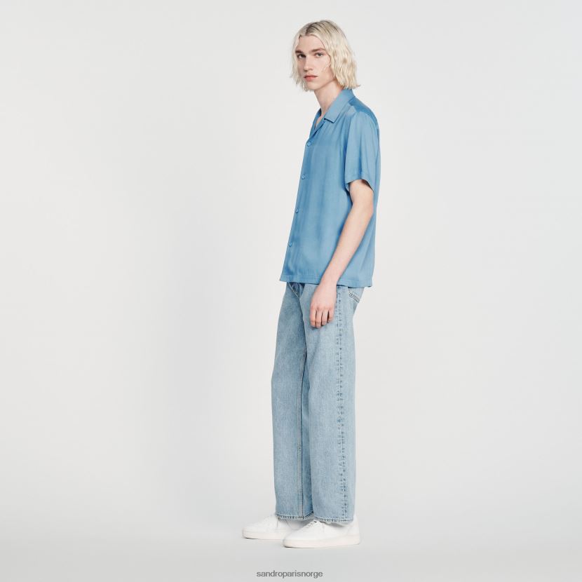 menn Sandro Paris én farge Kortermet skjorte klær 6FN4LH734