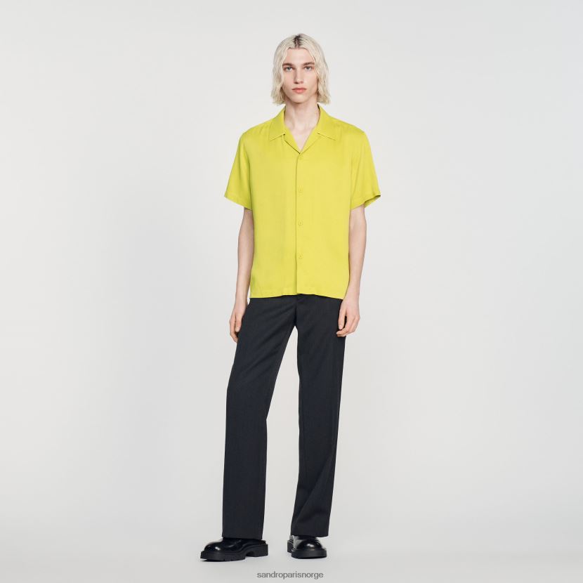 menn Sandro Paris én farge Kortermet skjorte klær 6FN4LH773