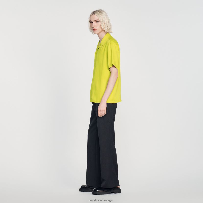 menn Sandro Paris én farge Kortermet skjorte klær 6FN4LH773