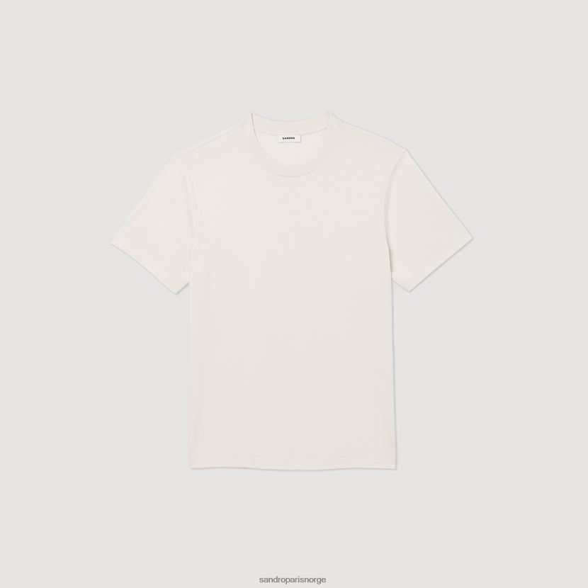 menn Sandro Paris greige brodert t-skjorte klær 6FN4LH712