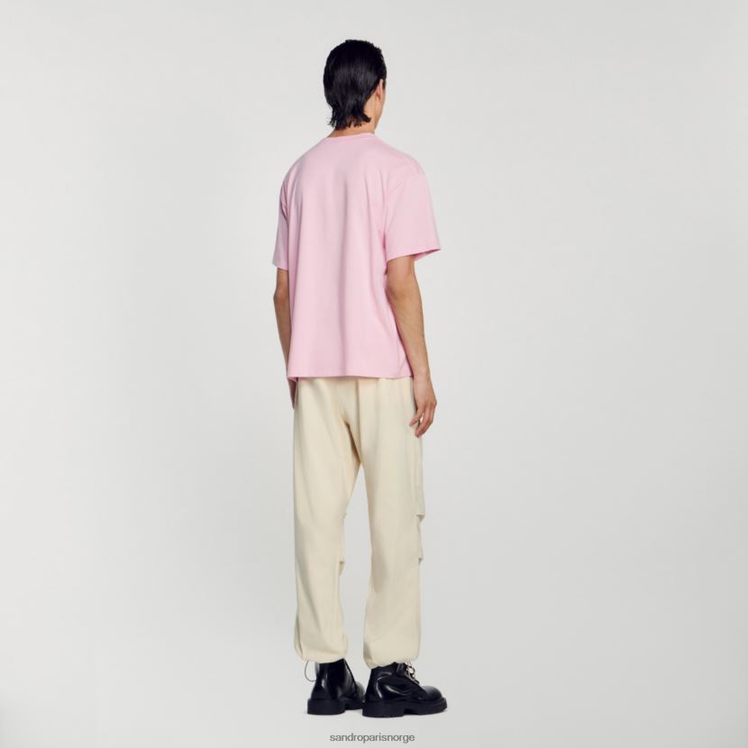 menn Sandro Paris rosa sjøstjerne t-skjorte klær 6FN4LH591