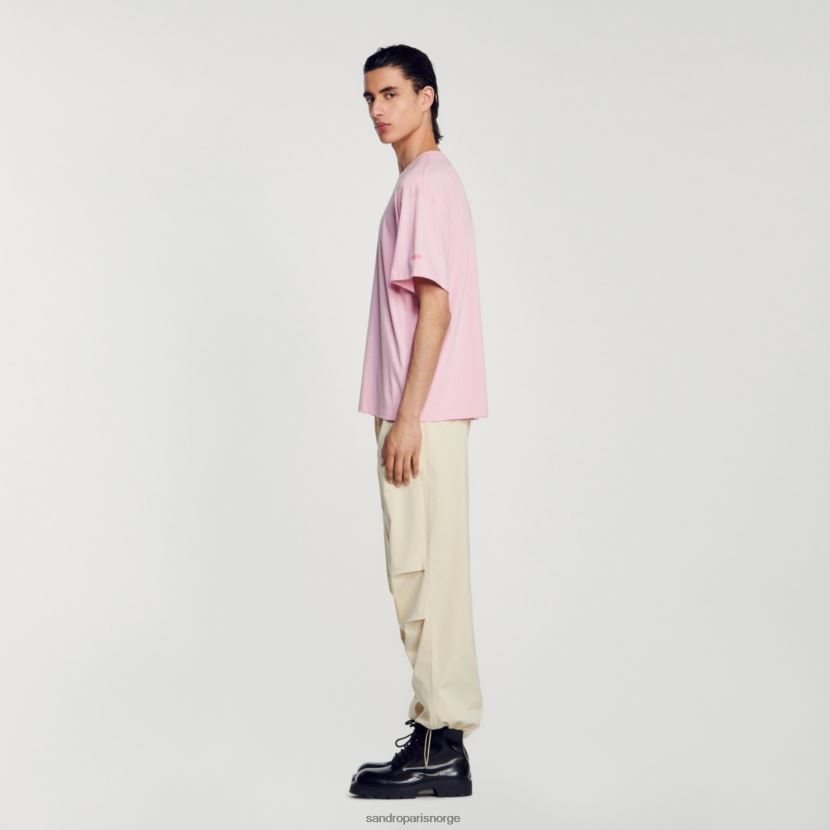 menn Sandro Paris rosa sjøstjerne t-skjorte klær 6FN4LH591