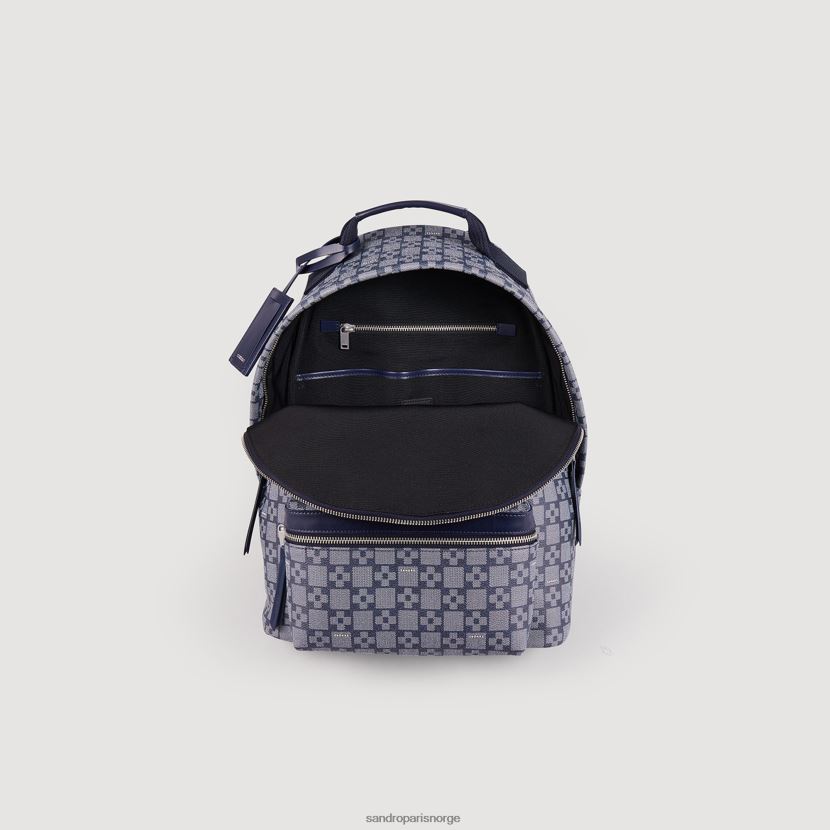 menn Sandro Paris blå firkantet kryssryggsekk tilbehør 6FN4LH856